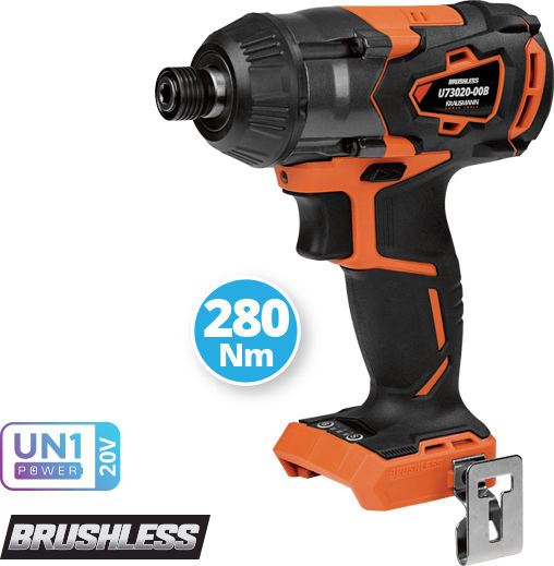 Krausmann U76020-00Β Brushless Impact Wrench Battery 20V Solo with Socket 1/2"