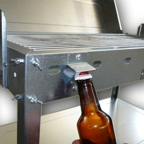 Pitsilos BBQ 800 Galvanized Charcoal Grill with Lid 75cmx35cm