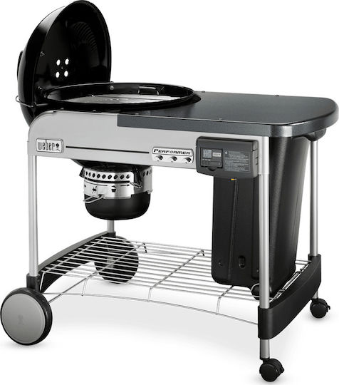 Weber Performer Deluxe GBS Неръждаема Барбекю на Въглища Котел с Капак и Термометър 101x101см