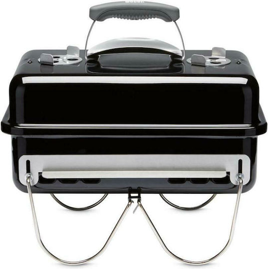 Weber Go Anywhere Stainless steel Portable Charcoal Grill with Lid 42cmx26cm