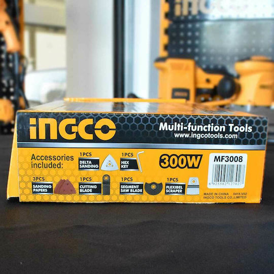 Ingco Παλινδρομικό Πολυεργαλείο 300W με Ρύθμιση Ταχύτητας