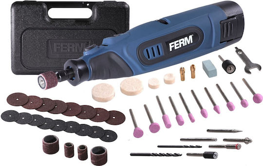Ferm Περιστροφικό Πολυεργαλείο 12V 1x1.5Ah με Ρύθμιση Ταχύτητας