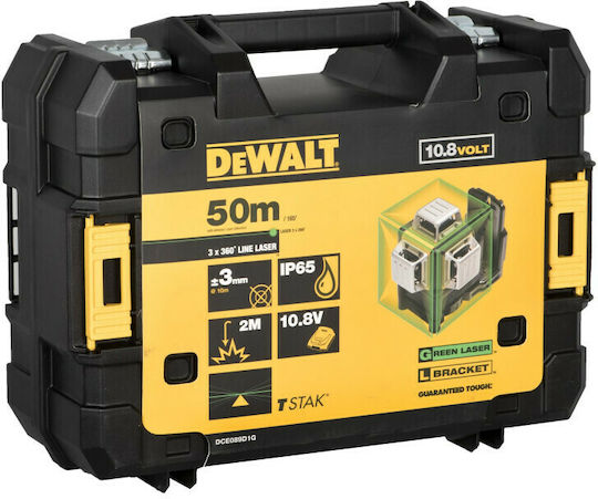 Dewalt DCE089D1G Self-leveling Rotational Laser Level Green Beam 12V with Working Range 30m