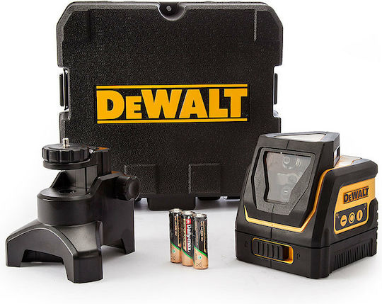 DEWALT DW0811 Αυτορυθμιζόμενο Γραμμικό Αλφάδι Laser Κόκκινης Δέσμης 1.5V με Εύρος Εργασίας 30m