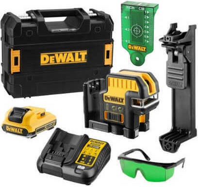Dewalt DCE0825D1G Αυτορυθμιζόμενο Γραμμικό Αλφάδι Laser Πράσινης Δέσμης 10.8V με Εύρος Εργασίας 30m