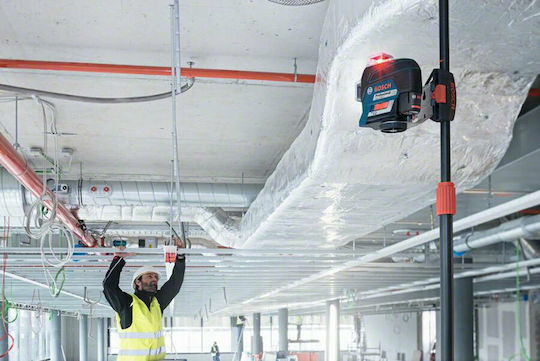 Bosch GLL 3-80 C Professional Αυτορυθμιζόμενο Γραμμικό Αλφάδι Laser Κόκκινης Δέσμης 12V με Εύρος Εργασίας 30m