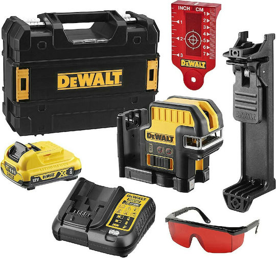 Dewalt DCE0825D1R Αυτορυθμιζόμενο Γραμμικό Αλφάδι Laser Κόκκινης Δέσμης 10.8V με Εύρος Εργασίας 15m