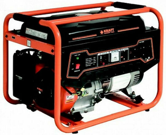 Kraft LT6500E Generator Benzină (în patru timpi) Patru timpi cu Autostart, Roți și Putere Maximă 6.25kVA