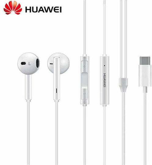Huawei CM33 Bulk Earbuds Handsfree Headphones with Connector USB-C White