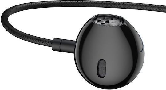 Baseus Encok H19 Earbuds Handsfree Headphones with Connector 3.5mm Black