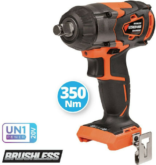 Krausmann US106-25SB Set Schlagschrauber & Schlagschraubendreher Brushless 20V mit 2 Batterien 5Ah und Hülle