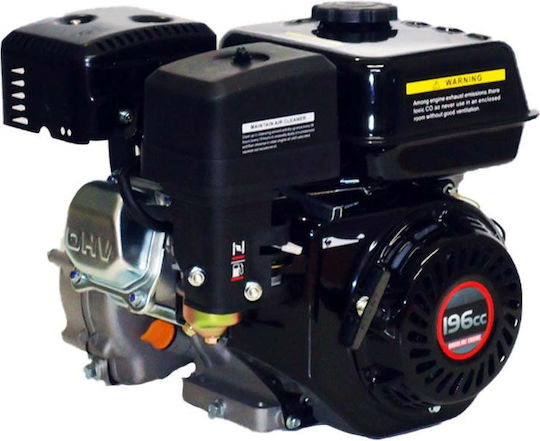 Loncin G200F Κινητήρας Βενζίνης 196cc 6hp Μέγιστων Στροφών 3600rpm Οριζόντιου Άξονα με Σπείρωμα