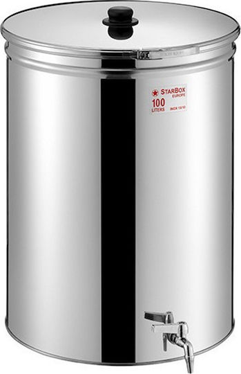 Metal Box Δοχείο Inox Starbox Ανοικτού Τύπου Επίπεδο 150lt 52AB-150
