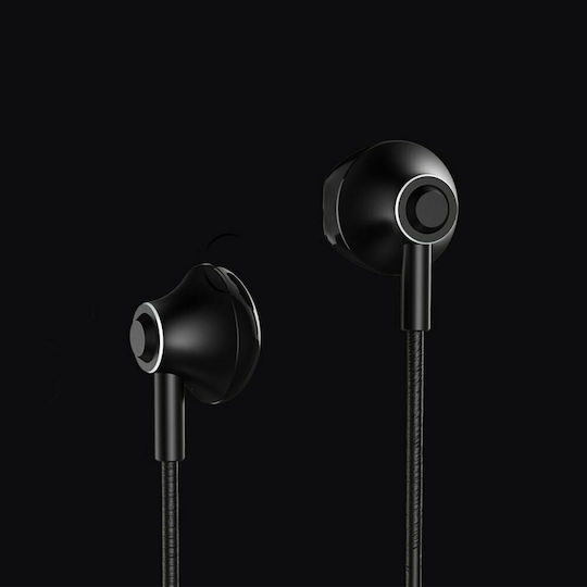 Remax RM-711 Earbuds Handsfree Ακουστικά με Βύσμα 3.5mm Μαύρο