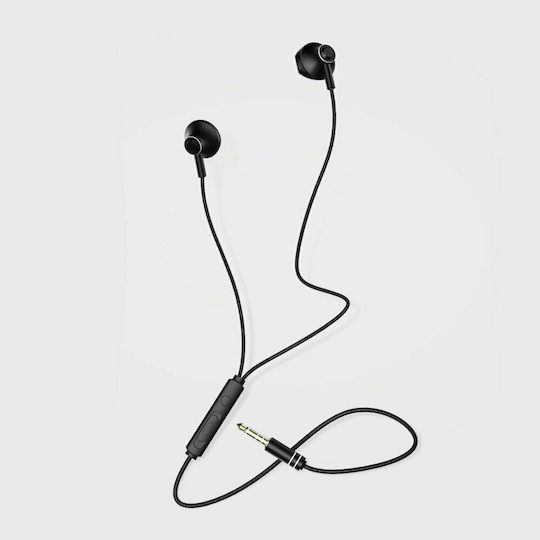 Remax RM-711 Earbuds Handsfree Ακουστικά με Βύσμα 3.5mm Μαύρο