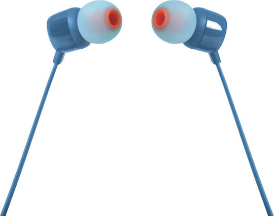 JBL Tune 160 In-ear Handsfree Headphones with Connector 3.5mm Light Blue