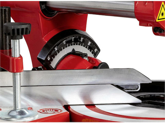 Einhell TC-SM 2131/1 Dual Miter Saw Electric Sliding with Power 1500W, Laser Guide, Cutting Disc Diameter 210mm & Cutting Speed 4900rpm