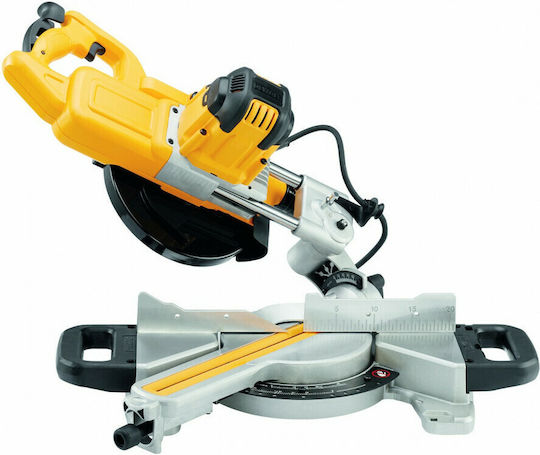 Dewalt Miter Saw Electric Sliding with Power 1400W, Laser Guide, Cutting Disc Diameter 216mm & Cutting Speed 4500rpm