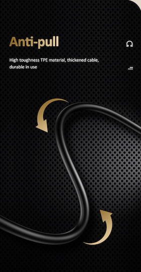Usams US-SJ482 In-Ear Freihändig Kopfhörer mit Stecker USB-C Schwarz