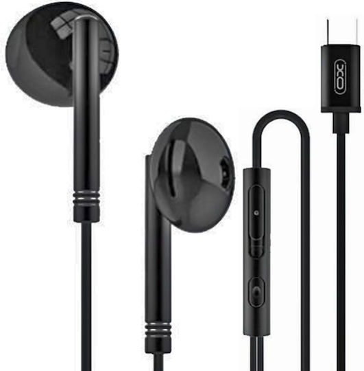 XO EP29 Earbuds Handsfree με Βύσμα USB-C Μαύρο