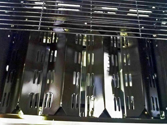 Landmann Triton PTS Ψησταριά Υγραερίου Μαντεμένιας Σχάρας 65x44εκ. με 4 Εστίες 12kW και Πλαϊνό Μάτι 2.8kW