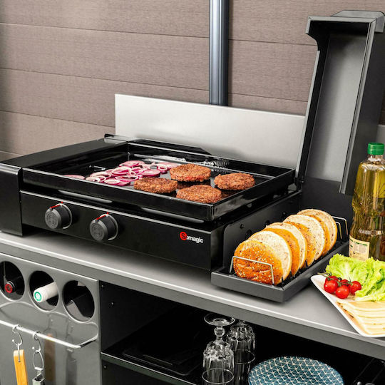 Somagic So Burger Ψησταριά Υγραερίου με 2 Εστίες 5.6kW