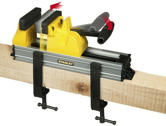 Stanley Fixed Bench Vise Made of Steel with Maximum Opening 80mm