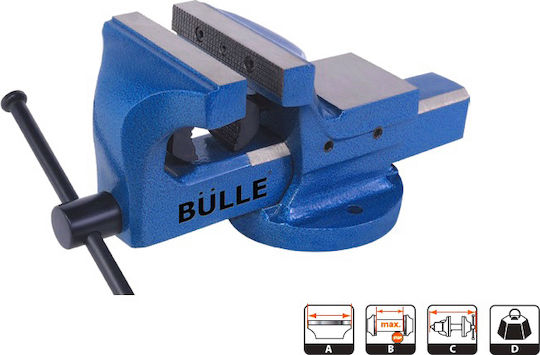 Bulle Fixed Countertop Vise Made of Steel with Maximum Opening 150mm