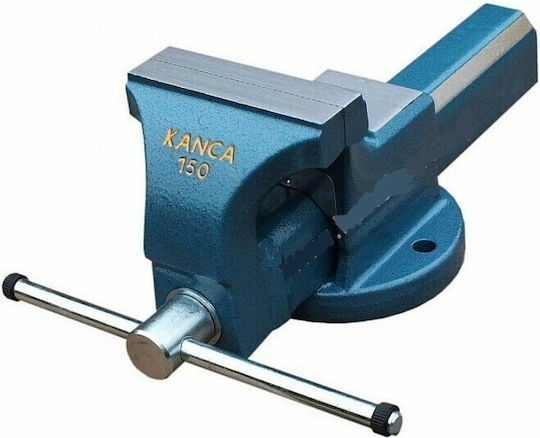 Kanca Fixed Countertop Steel Vise With Maximum Opening 125mm