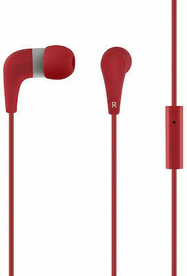 Acme Groovy HE15 In-ear Handsfree με Βύσμα 3.5mm Κόκκινο