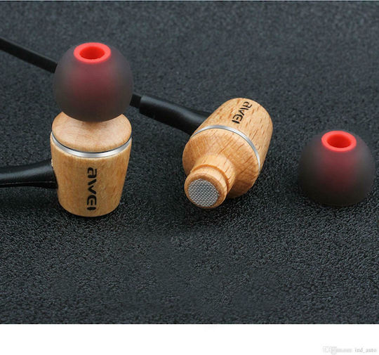 Awei ES80TY In-ear Handsfree με Βύσμα 3.5mm Μπλε
