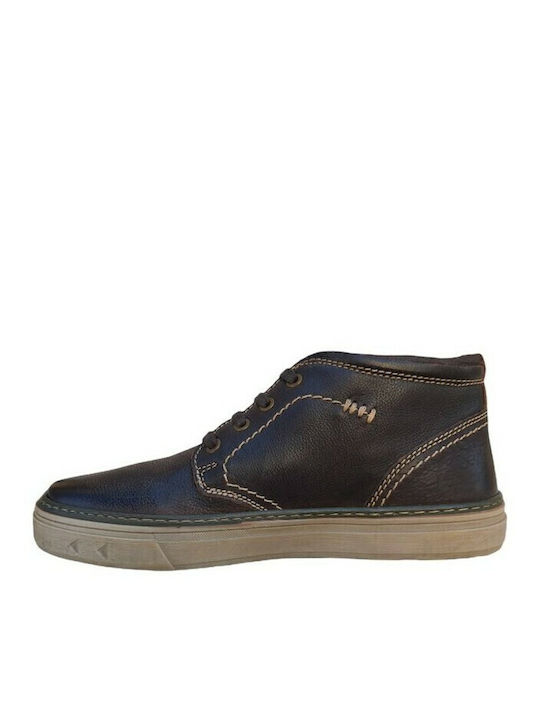 Leather Brown Men's Boots