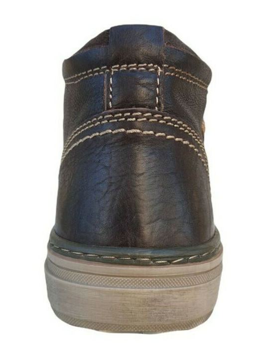 Leather Brown Men's Boots