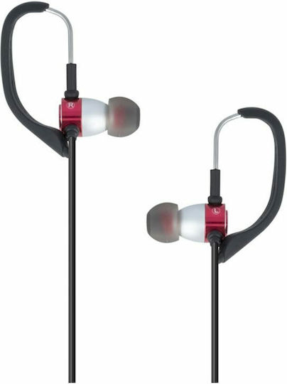 Sport Music In-ear Handsfree με Βύσμα 3.5mm Κόκκινο
