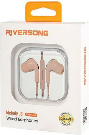 Riversong Melody J3 In-Ear Freihändig Kopfhörer mit Stecker 3.5mm Rosa