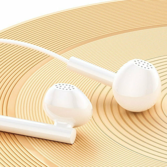 WK YA01 In-ear Handsfree με Βύσμα 3.5mm Λευκό