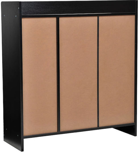 Suport pentru pantofi cu 8 Rafturi Negru L83xW30xH90cm