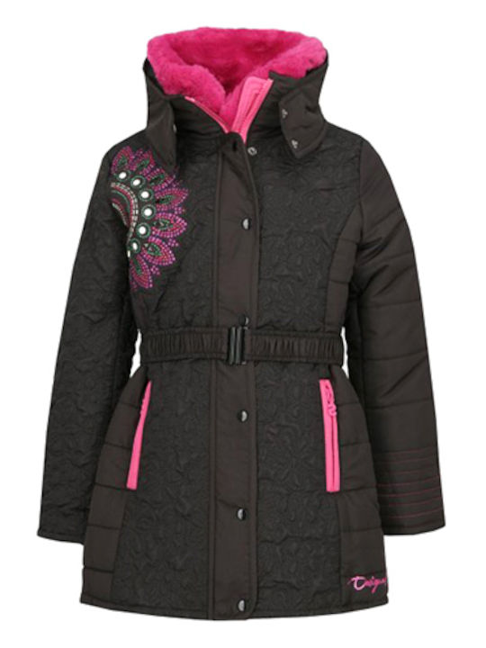 Kids' Casual Jacket Short with Hood Black Asai