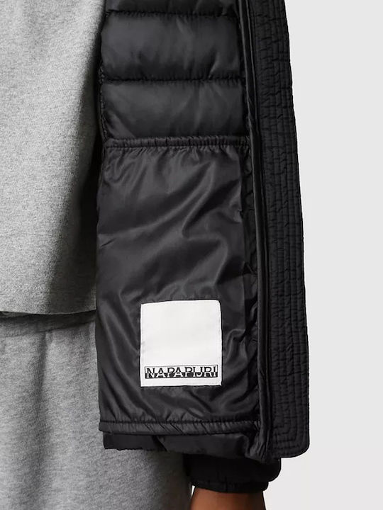 Aerons Women's Short Puffer Jacket for Winter Black NP0A4FS4-041