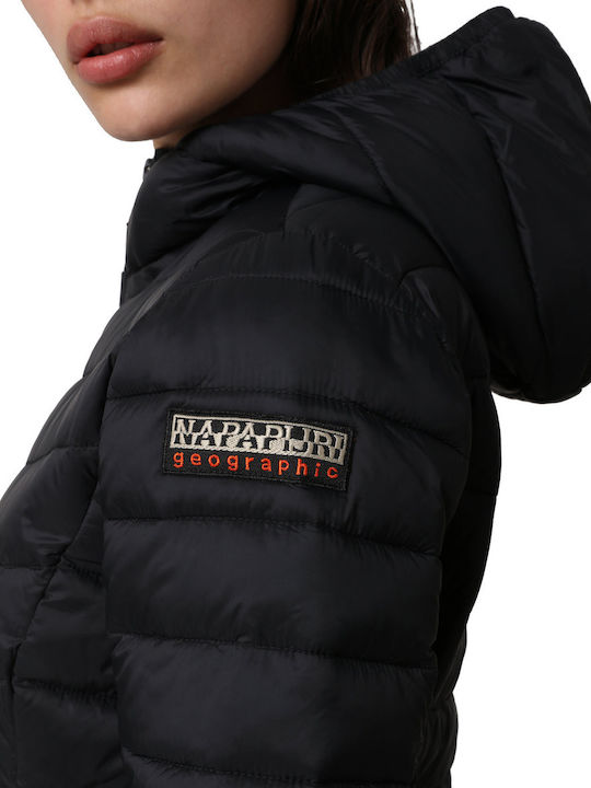 Aerons Women's Short Puffer Jacket for Winter Black NP0A4FS4-041