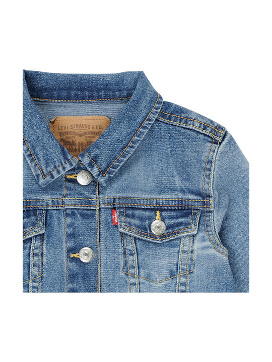 Kids' Denim Jacket Short Blue