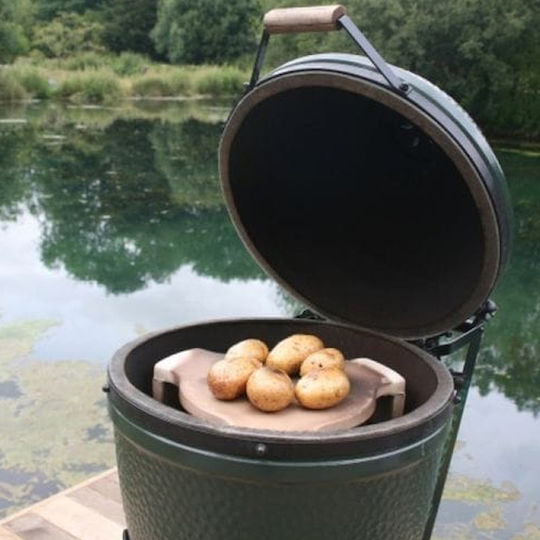 Big Green Egg XLarge Egg Placă de copt Ceramică 61x58x10cm