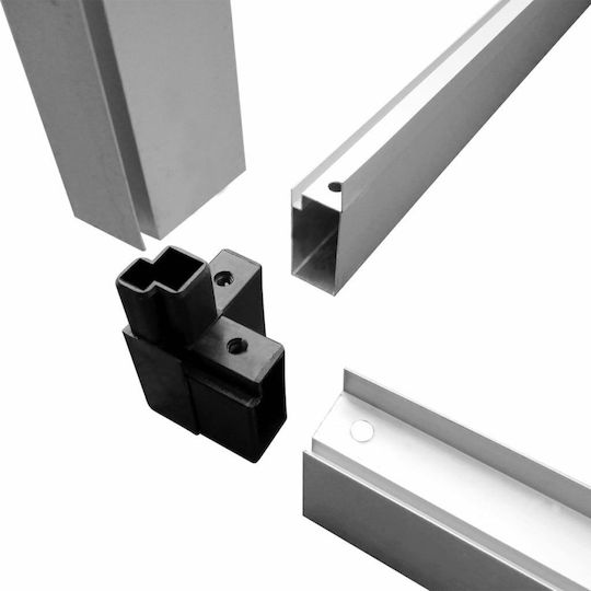vidaXL 45215 Gewächshaus Typ Haus mit Aluminiumrahmen 32x1.9x1.95m