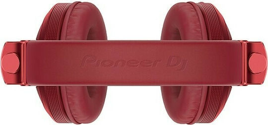 Pioneer DJ HDJ-X5BT Kabellos / Kabelgebunden Über Ohr Kopfhörer mit 20 Stunden Betriebszeit Rot
