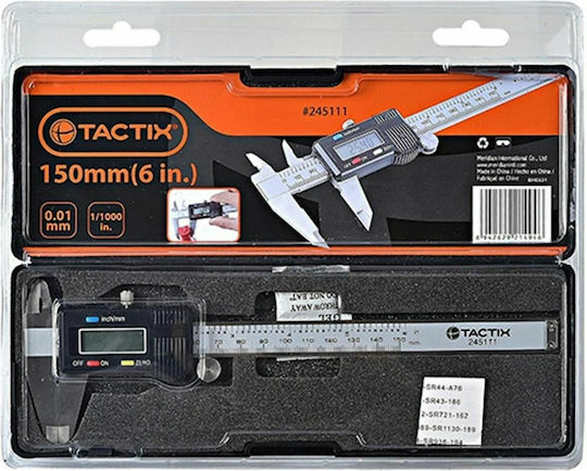 Tactix 245111 Digital Caliper cu interval de măsurare până la 0 - 150mm