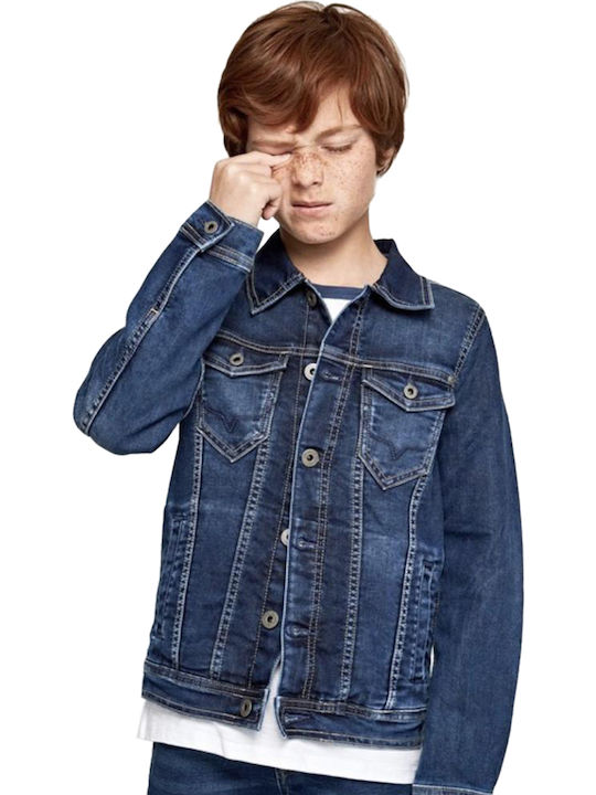 Legendäres Kinder Denim Jacke Kurze Blaue
