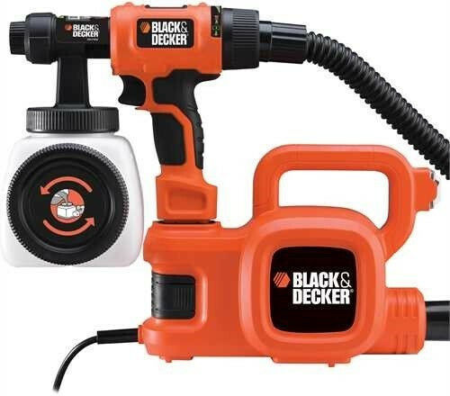 Black & Decker HVLP400 Ηλεκτρικό Πιστόλι Βαφής 450W με Δοχείο 1.2lt
