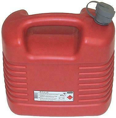 Pressol Dual Compartment Fuel Can Plastic with Extension Tube 10lt Red