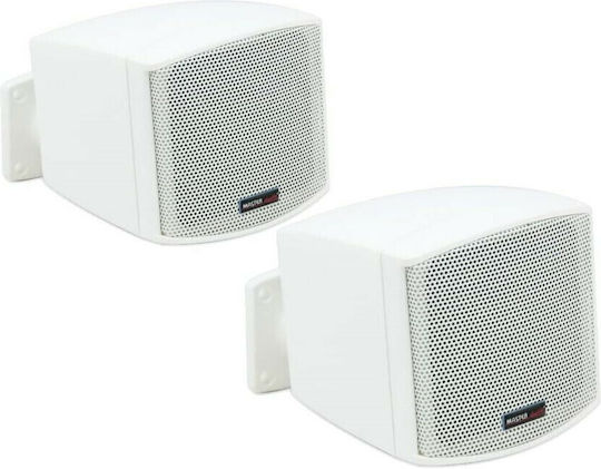 Master Audio MB200T Παθητικά Επιτοίχια Ηχεία 10W (Ζεύγος) 8.9x11x8.9εκ. Λευκά
