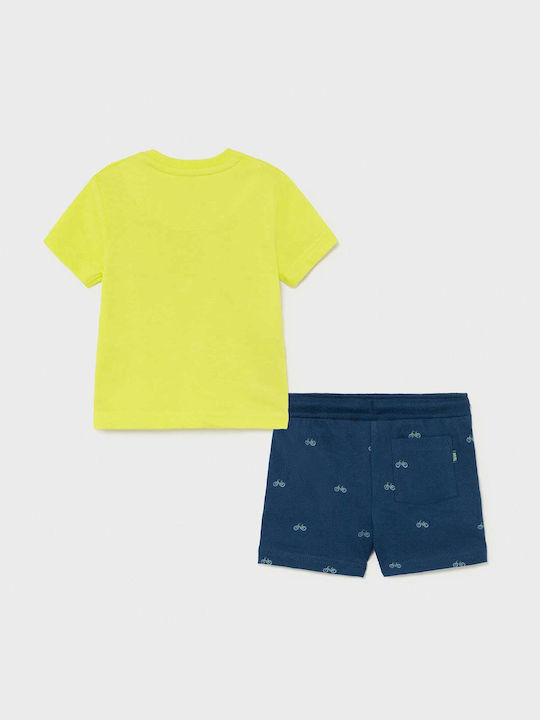 Mayoral Kids Set with Shorts Summer 2pcs Yellow